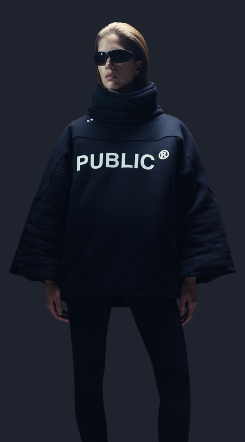 <p>PUBLIC SERV-CE forges a new era of apparel, leading the sartorial revolution with a<br/>virtuous vision using cutting-edge biotechnologies.<br/>Our design principles revolve around engineering comfort and performance, while remaining mindful of the planet and its resources.</p>